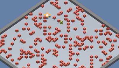 Image of drone navigating a grid world